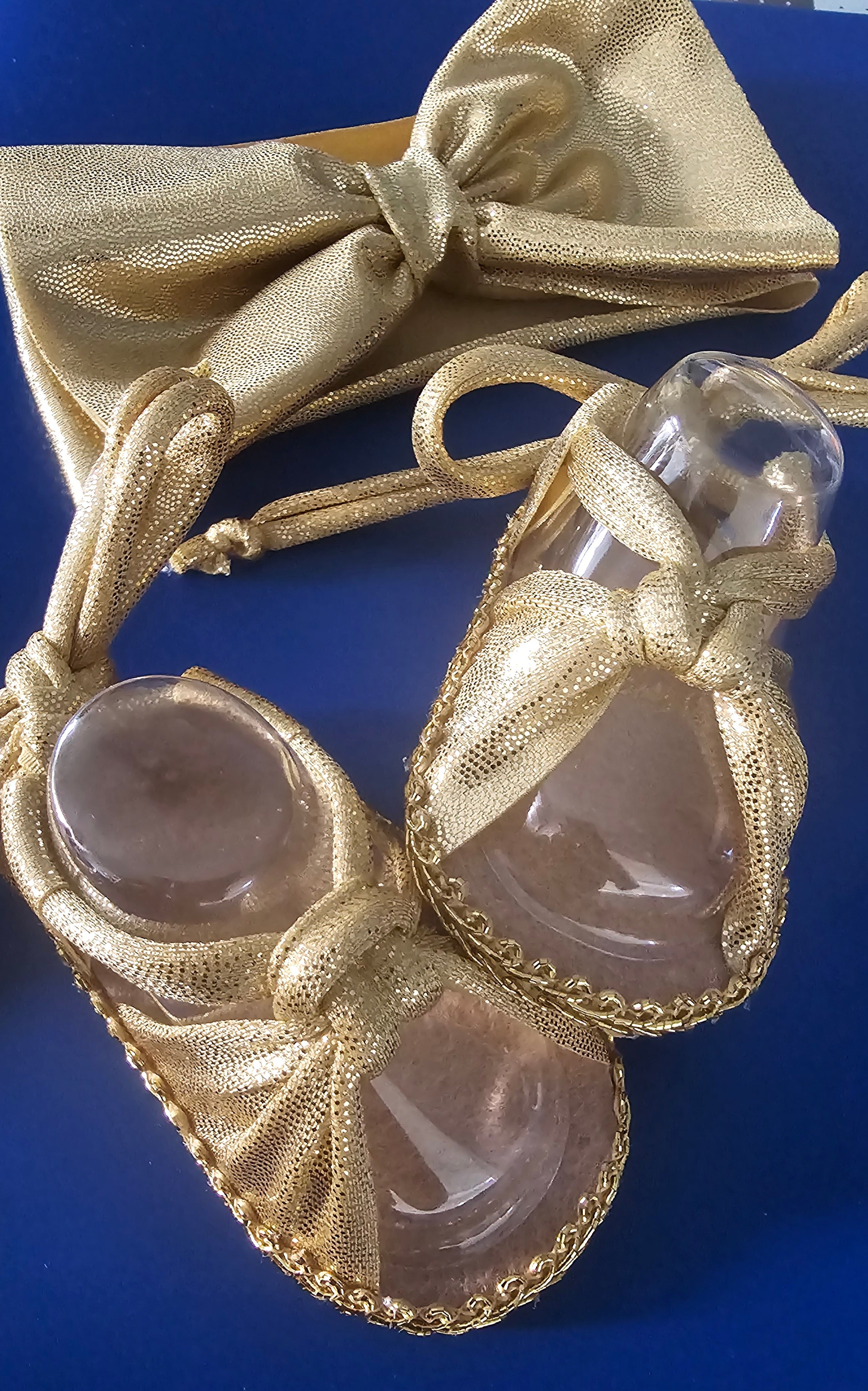 Baby sandals and bow set-Gold bow with gold band / gold shoes  gold trim