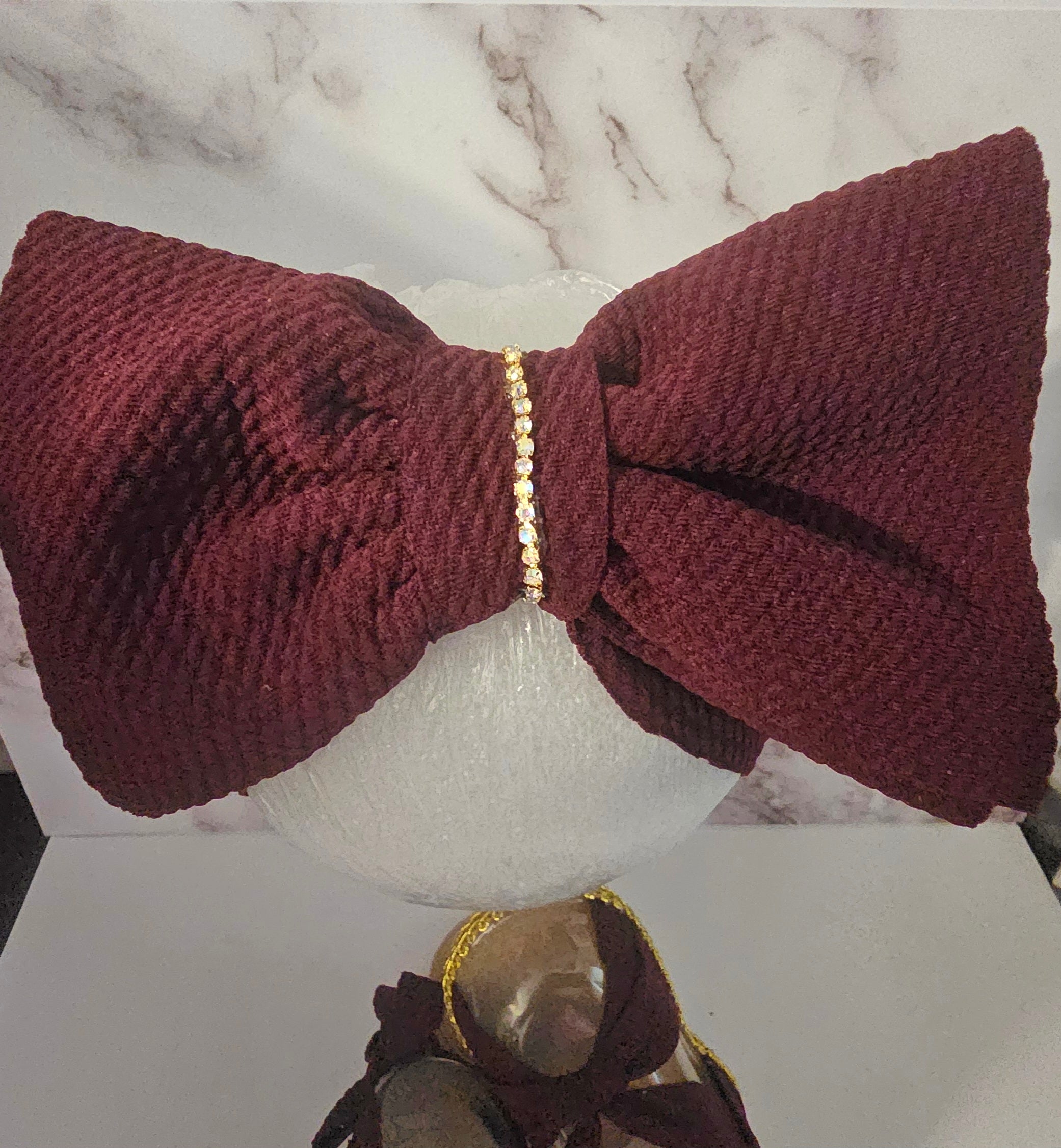 Baby sandals and bow set-MAROON