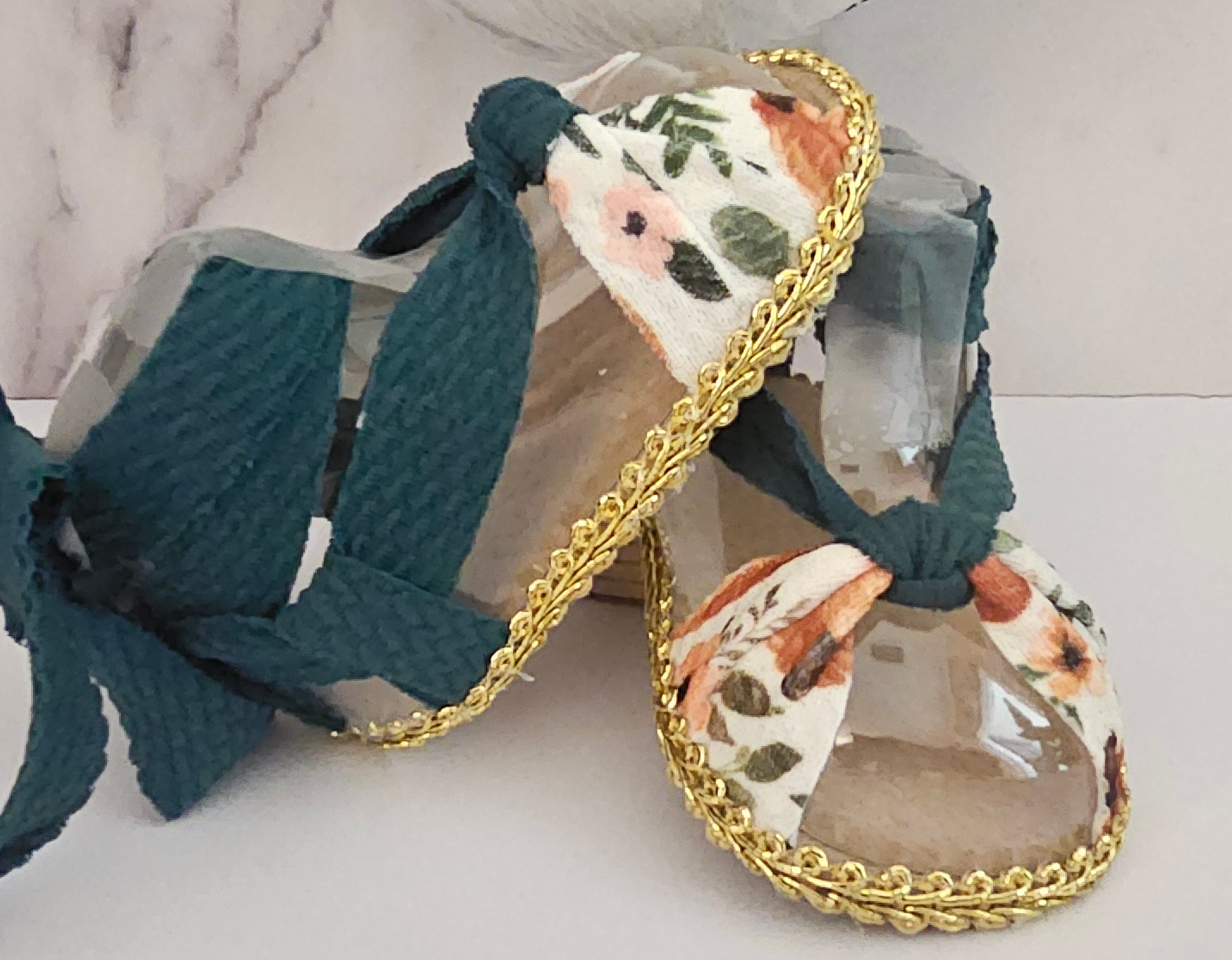 Fall Baby sandals and bow set with pumpkins