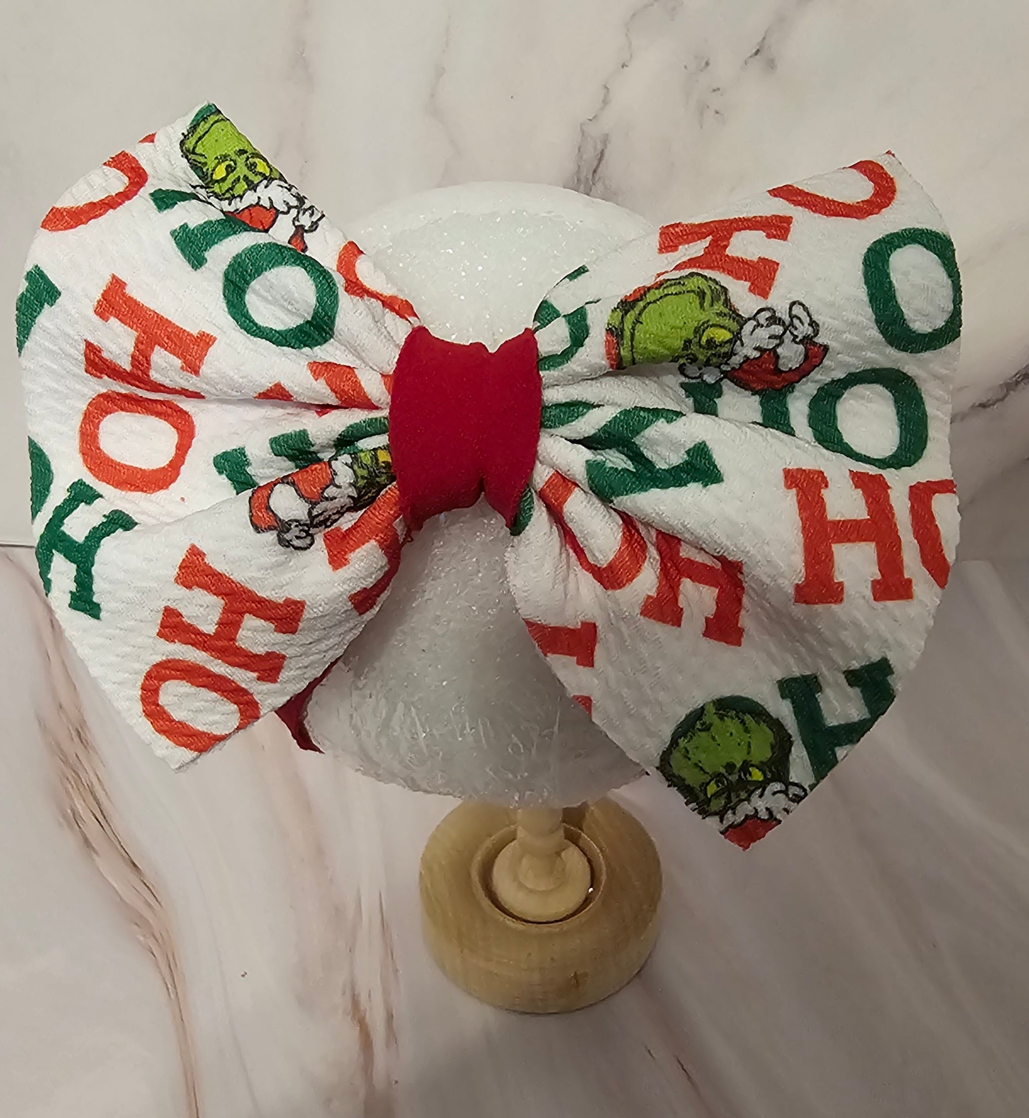 Christmas - Grinch - Ho-Ho- RED - Bows