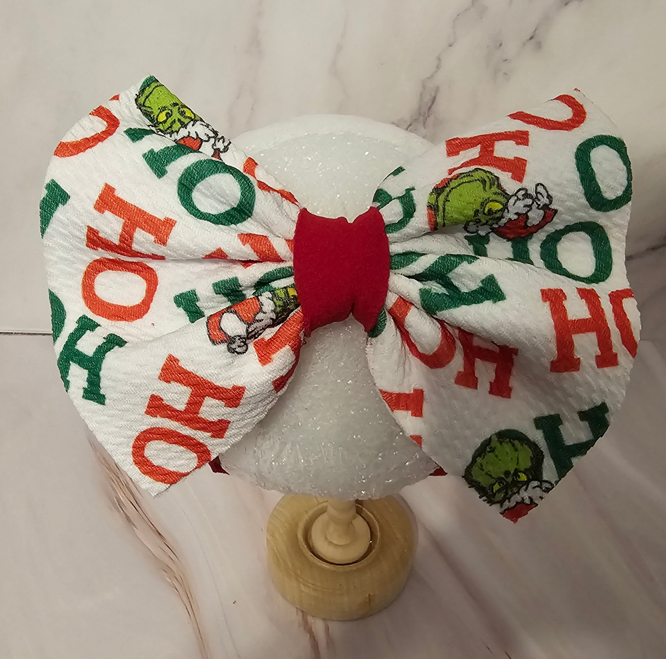 Christmas - Grinch - Ho-Ho- RED - Bows