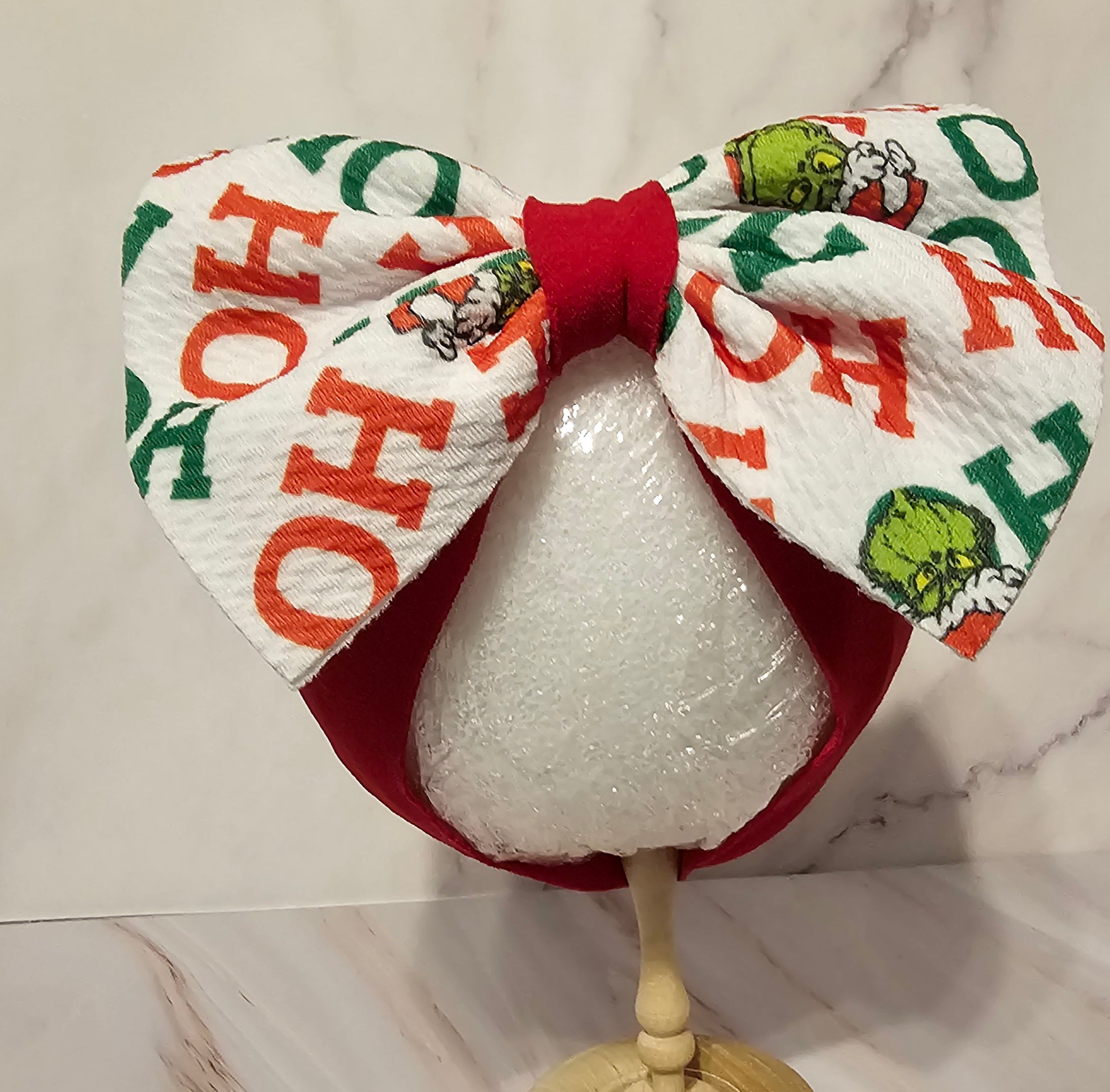 Christmas - Grinch - Ho-Ho- RED - Bows