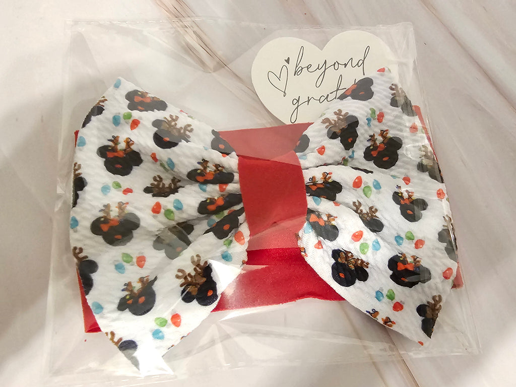 Christmas - Mickey- Red - Bows