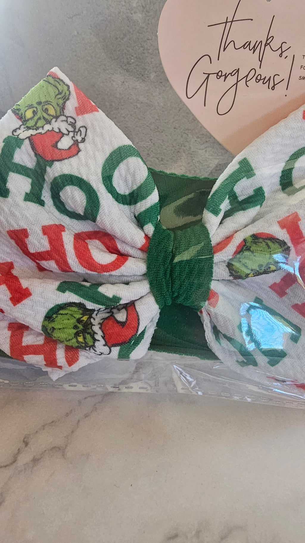 Christmas - Grinch - Ho-Ho- Green - Bows